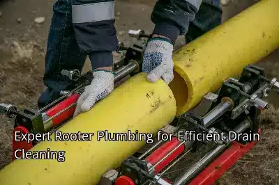 Expert Rooter Plumbing for Efficient Drain Cleaning Expert Rooter Plumbing for Efficient Drain Cleaning