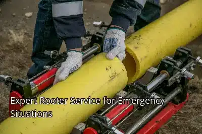 Expert Rooter Service for Emergency Situations Expert Rooter Service for Emergency Situations