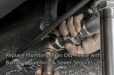 Replace Plumbing in an Old House with Barney's Plumbing & Sewer Services
