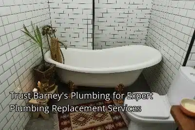 Trust Barney's Plumbing for Expert Plumbing Replacement Services