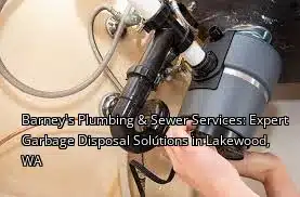 Barney's Plumbing & Sewer Services: Expert Garbage Disposal Solutions in Lakewood, WA