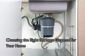 Choosing the Right Garbage Disposal for Your Home Choosing the Right Garbage Disposal for Your Home