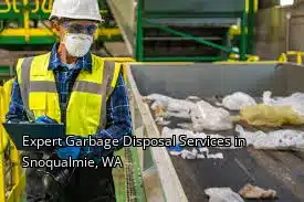 Expert Garbage Disposal Services in Snoqualmie, WA