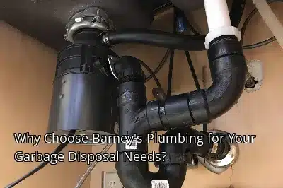 Why Choose Barney's Plumbing for Your Garbage Disposal Needs? Why Choose Barney's Plumbing for Your Garbage Disposal Needs?